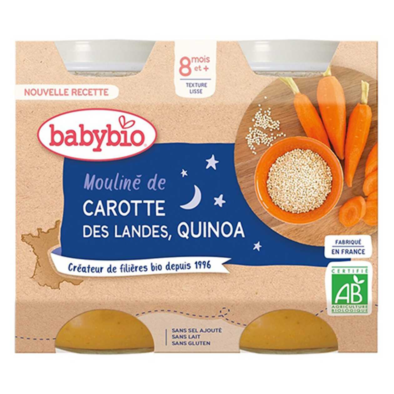 Beibibio - Puree "Sleepy Time" Sweet Potato and Carrot with Quinoa /8 months+/ 200g 0552 #2