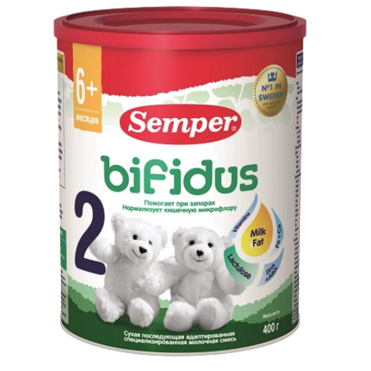 Semper - Bifidus Milk 2 /6-12 months/ 400g 1307/2441