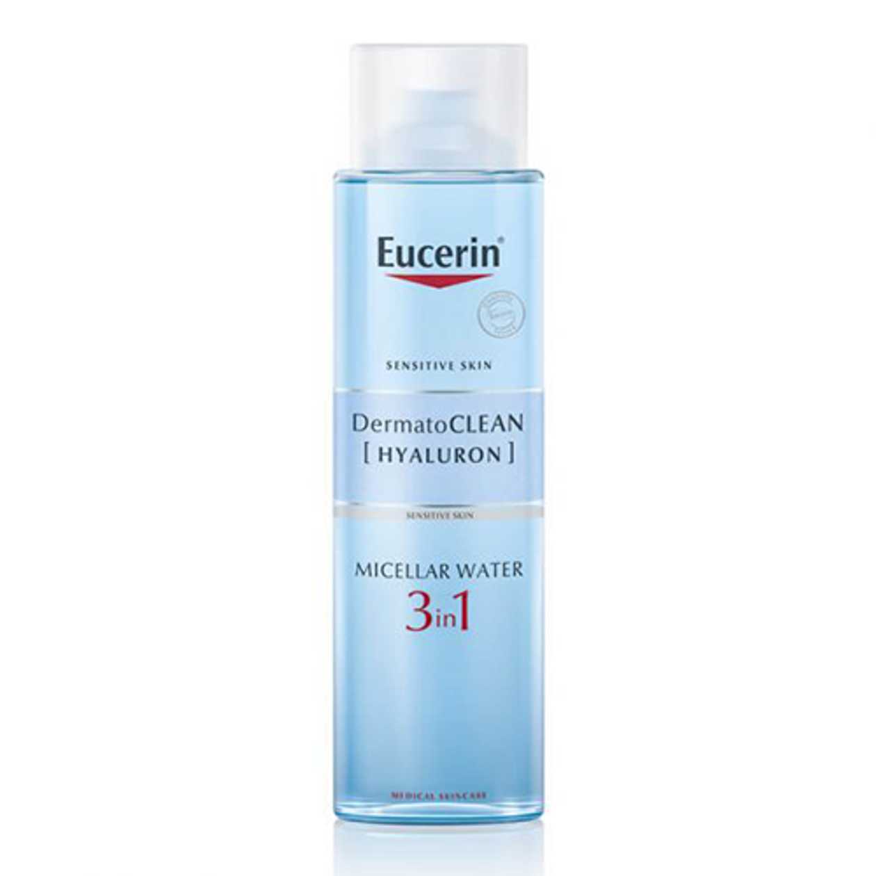Eucerine - Dermatoclin Micellar Water 3X1 Makeup Remover for All Skin Types Face/Eyes with Hyaluronic Acid 200ml 63997/3775/0017