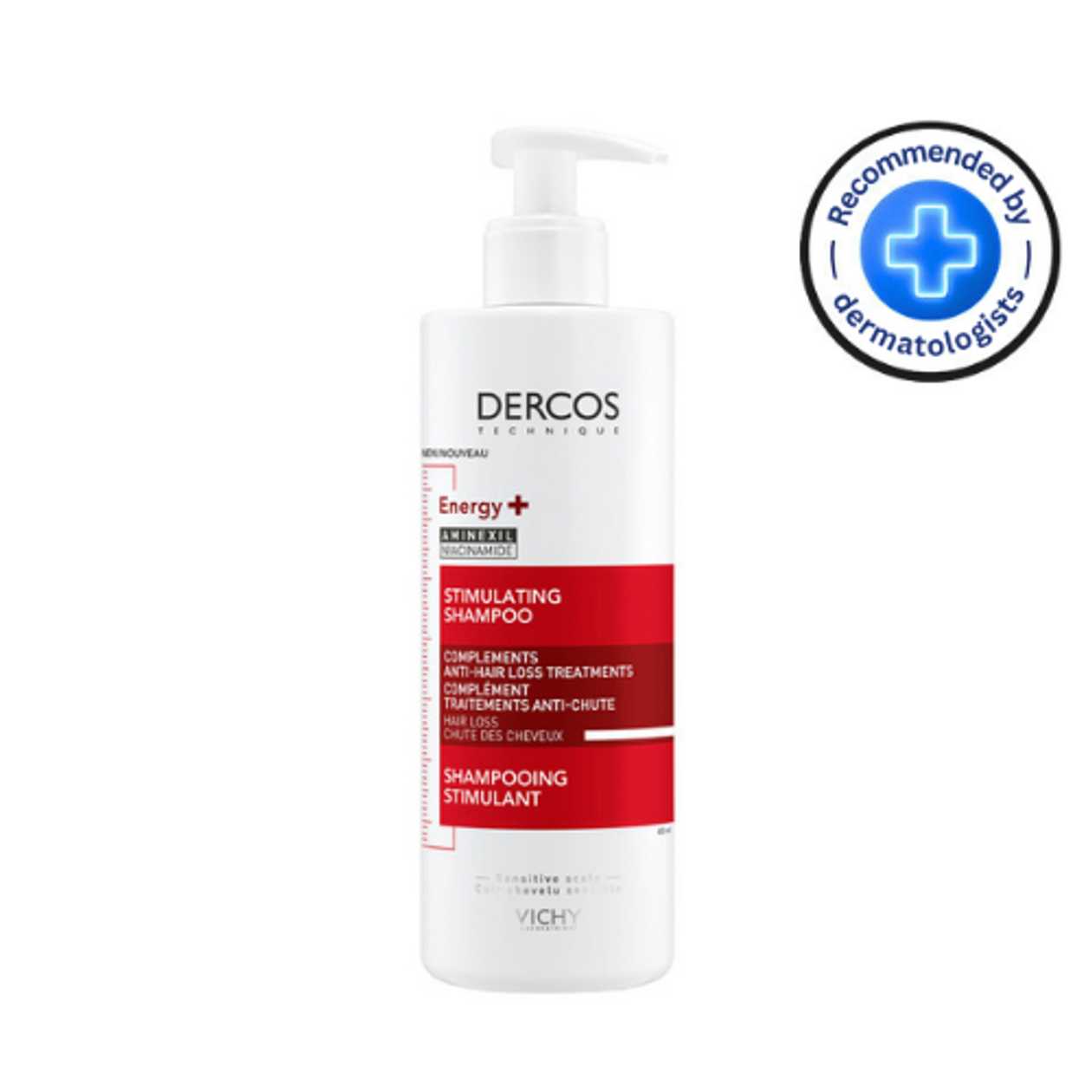 Vichy - Dercos Energy+ Stimulating Shampoo with Aminexil for Hair Loss Prevention for All Hair Types 400ml 2243/5102
