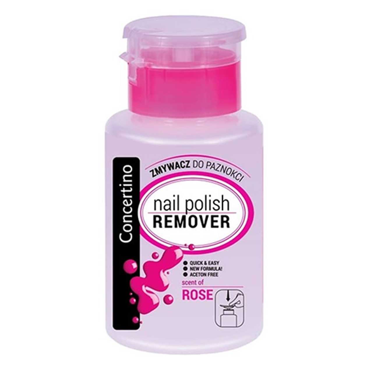 Dramerci - Nail Polish Remover Liquid Without Acetone Rose 175ml 7519