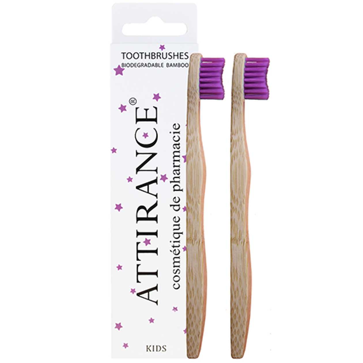 Atiransi - Children's Biodegradable Bamboo Toothbrush Pink 0686 #2