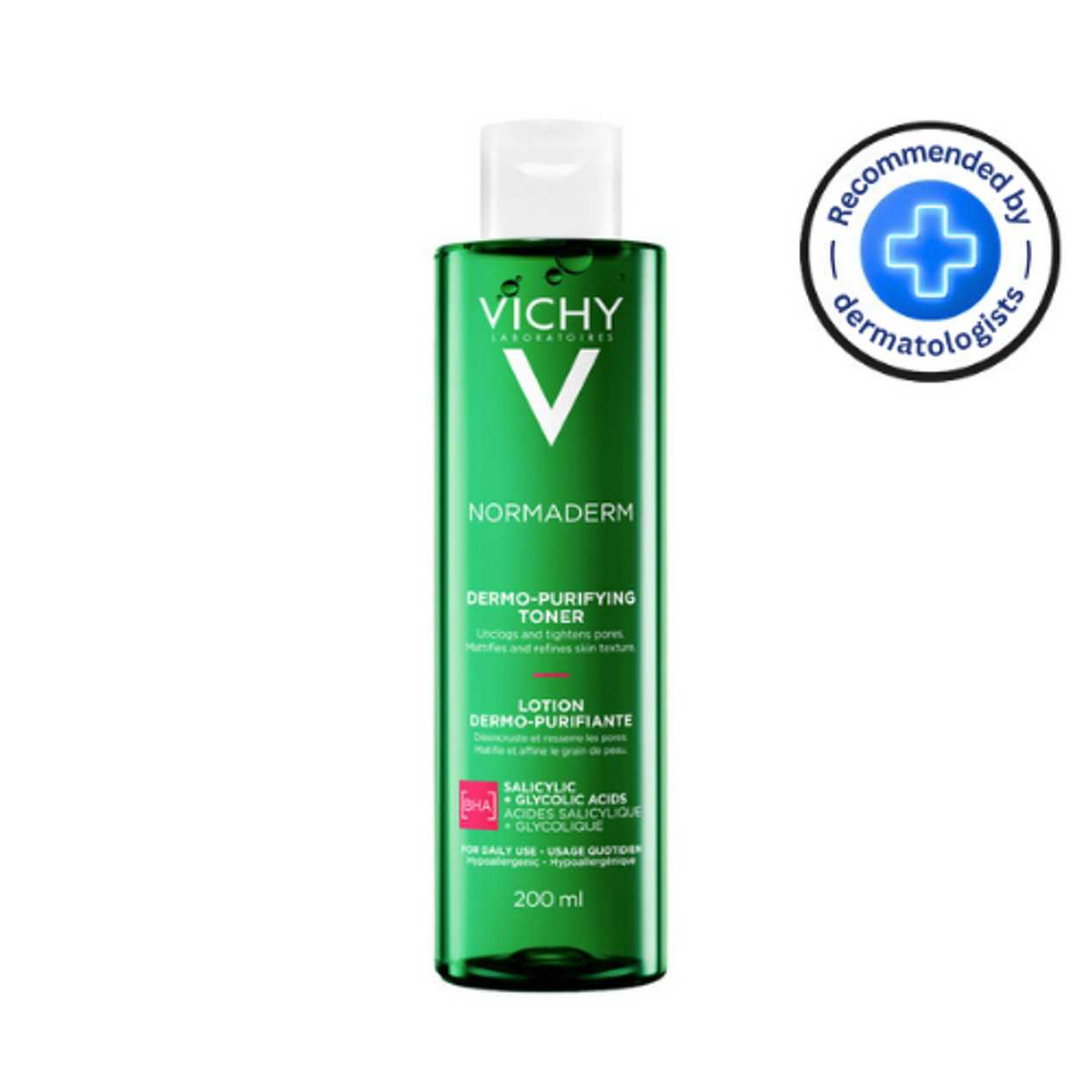 Vichy Normaderm Pore Tightening/Cleansing Facial Toner 200ml 0751/3801