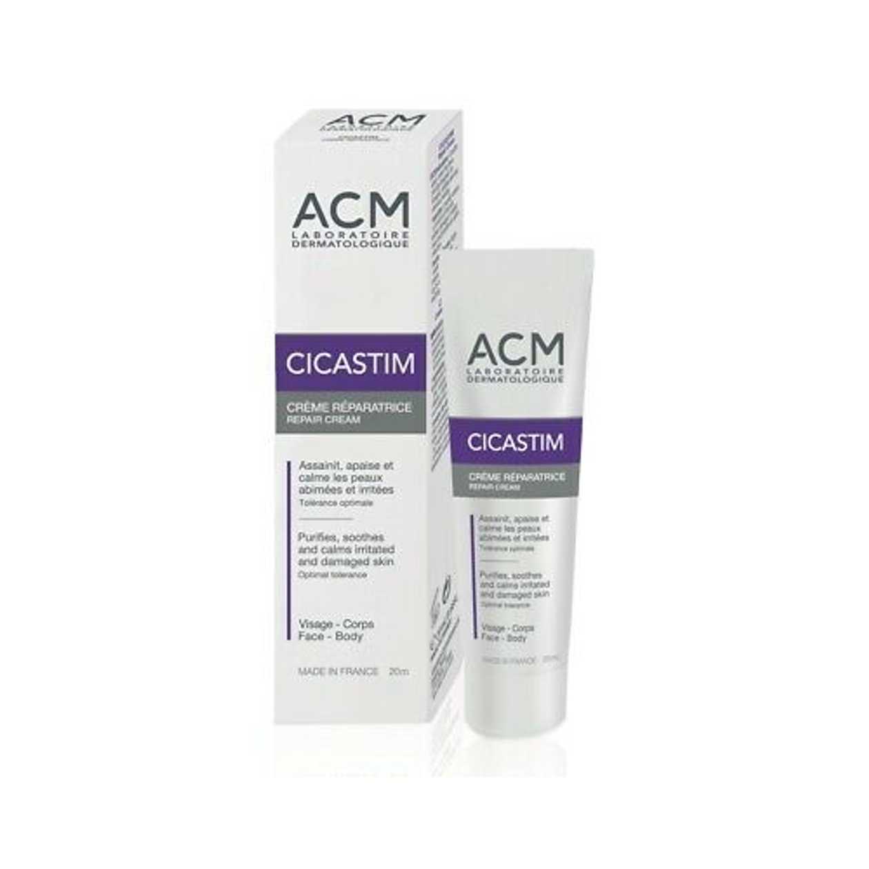 Isis Pharma - ACM Cicastim Face/Body Cream Restorative/Soothing for Damaged Skin 20ml 0540
