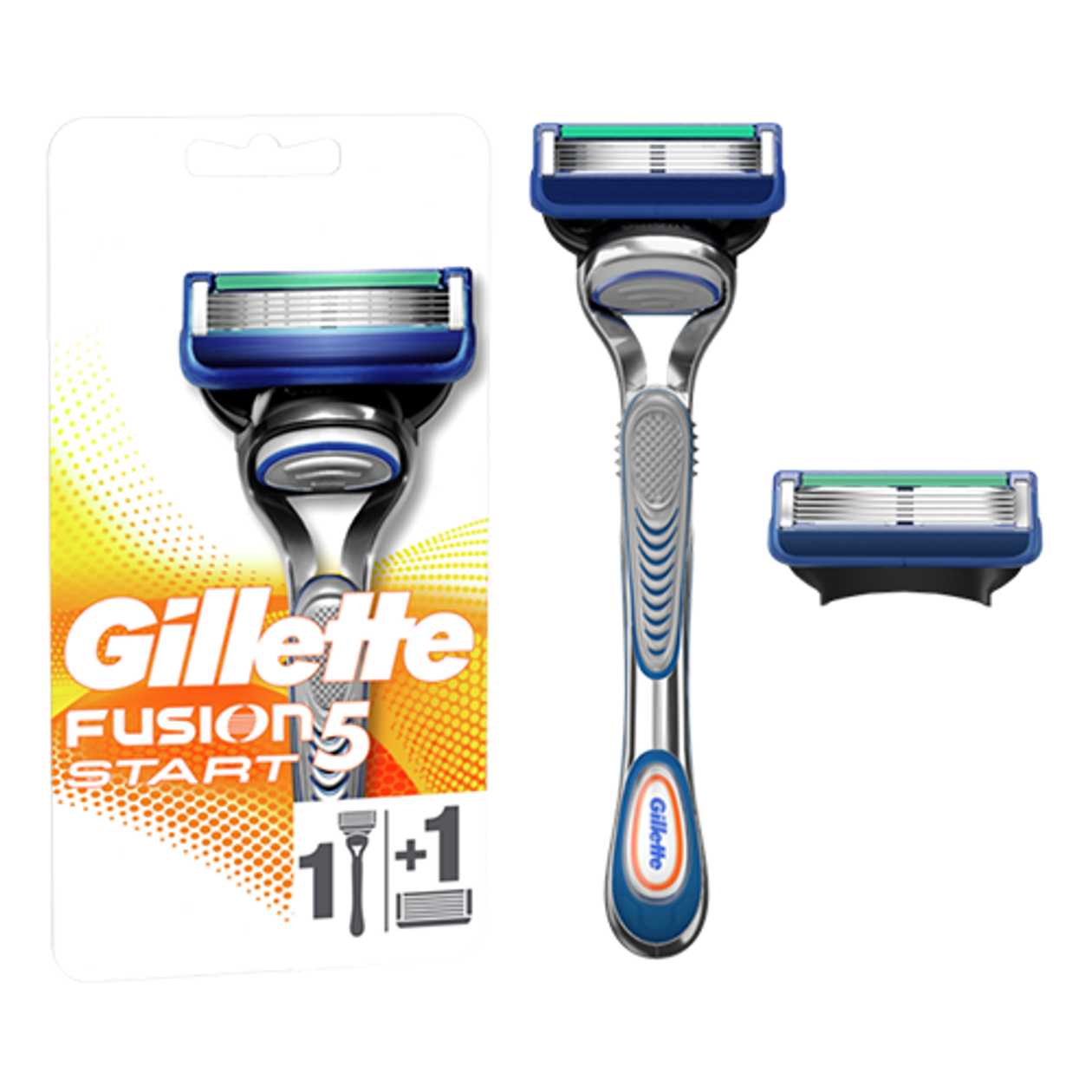 Gillette - Men's Shaving Machine Fusion5 Start + 2 Cartridges 8221