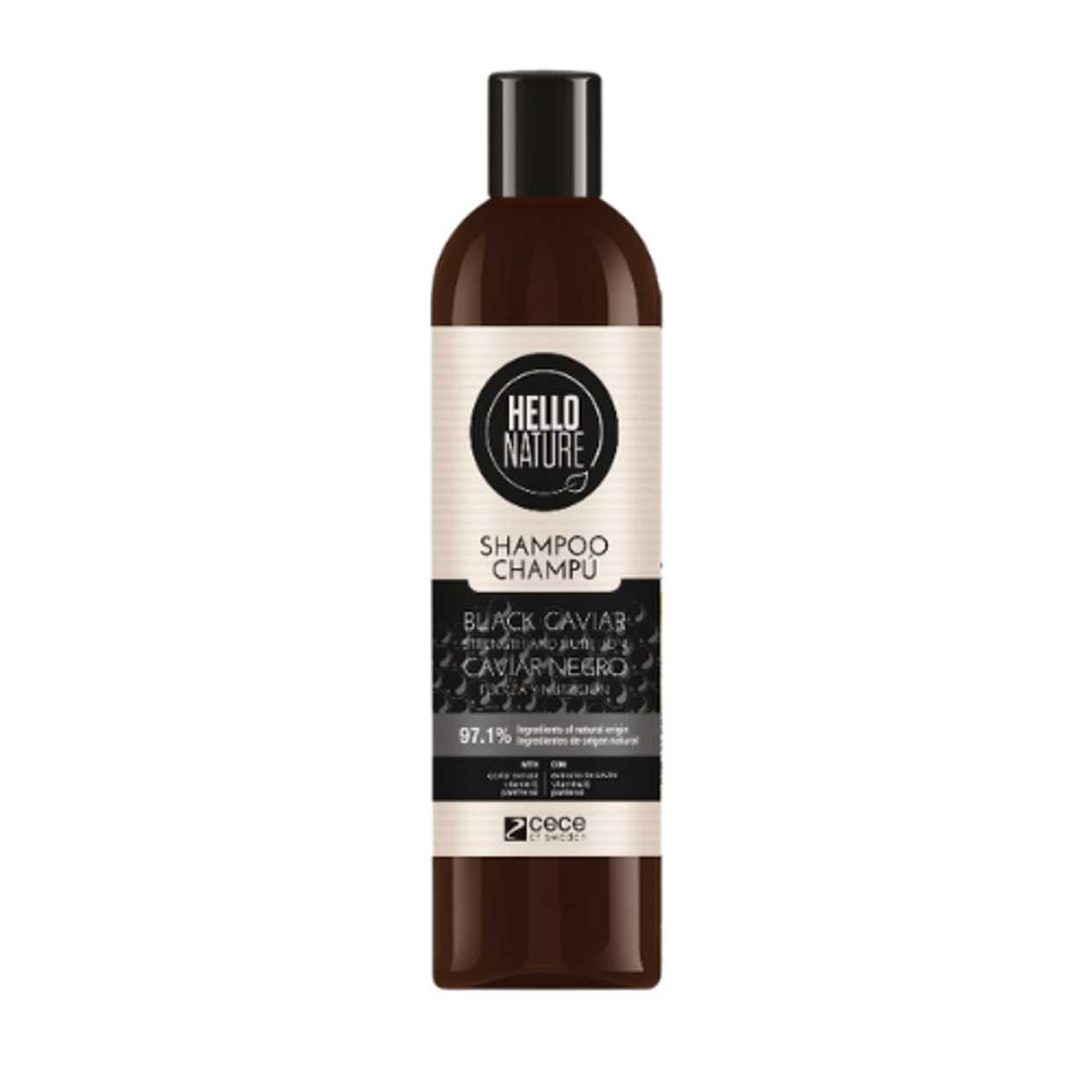 Hello Nature - Nourishing and Strengthening Black Caviar Shampoo 300ml 5722