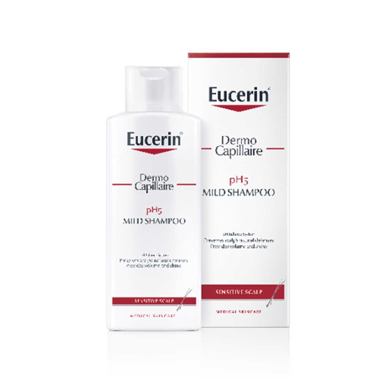 Eucerine - Dermocapillary Shampoo PH5 for Sensitive, Irritated Scalp and Dry-Prone Hair /3 months+/ 250ml 69653/6736