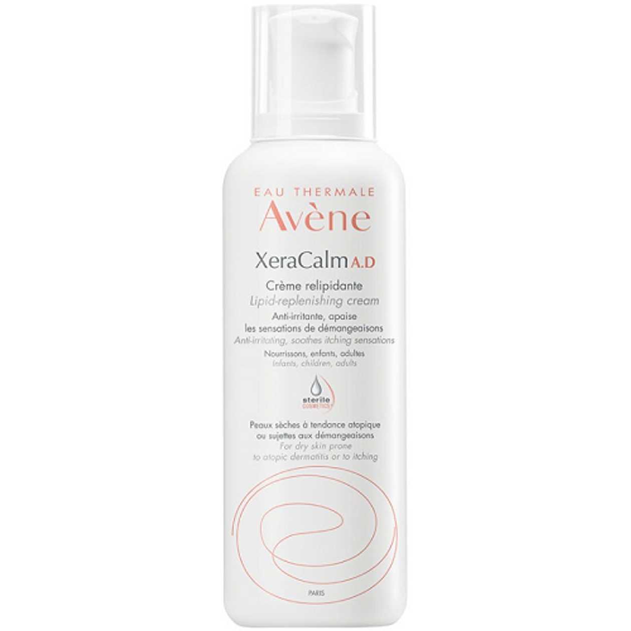 Avene - Xeracalm Cream for Face/Body Moisturizer with Lipids for Atopic, Itchy-Prone Skin 400ml