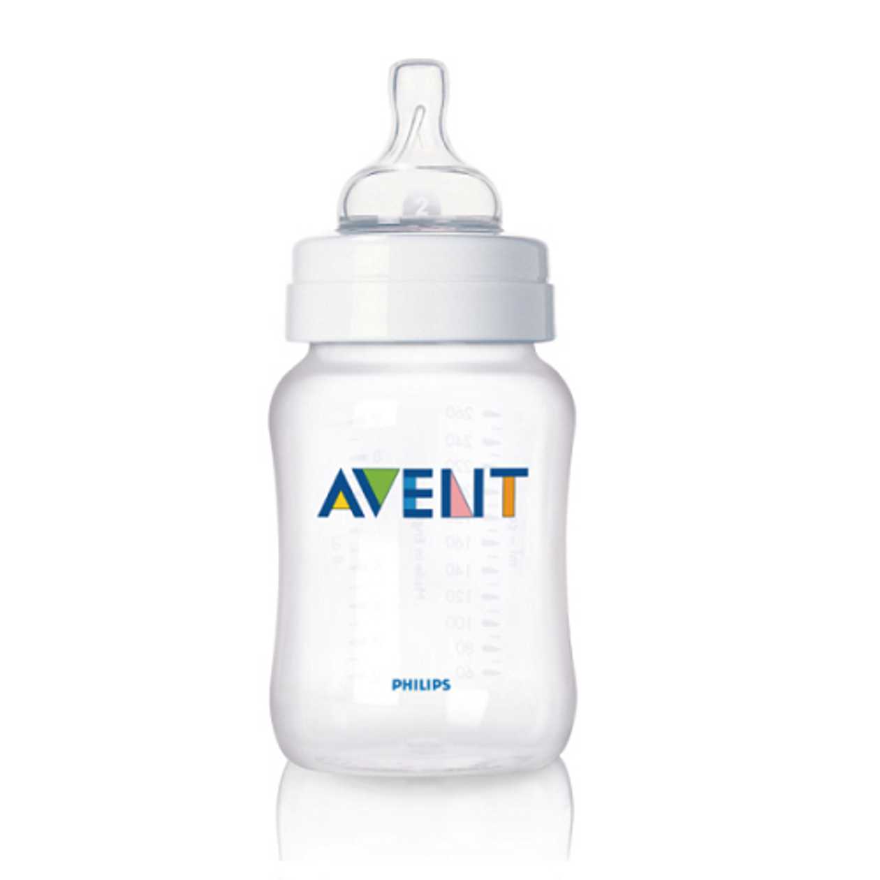 Avent - Classic+ Plastic Bottle /1 Month+/ 260ml 8378