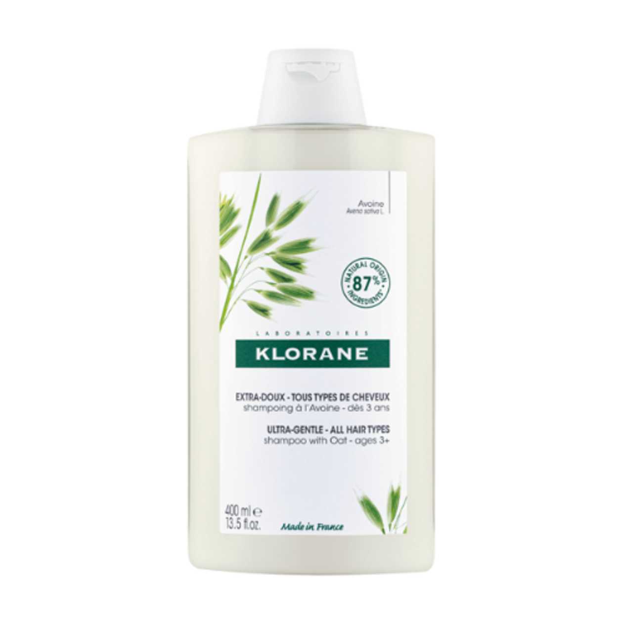 Klorane - Oat Shampoo for All Hair Types Daily Use 400ml 6282/5373