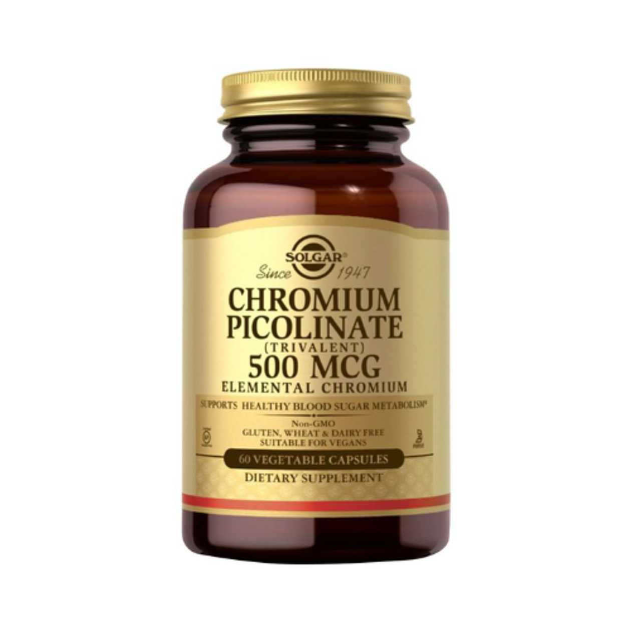 Solgar Chromium Picolinate Capsule 500 mcg #60