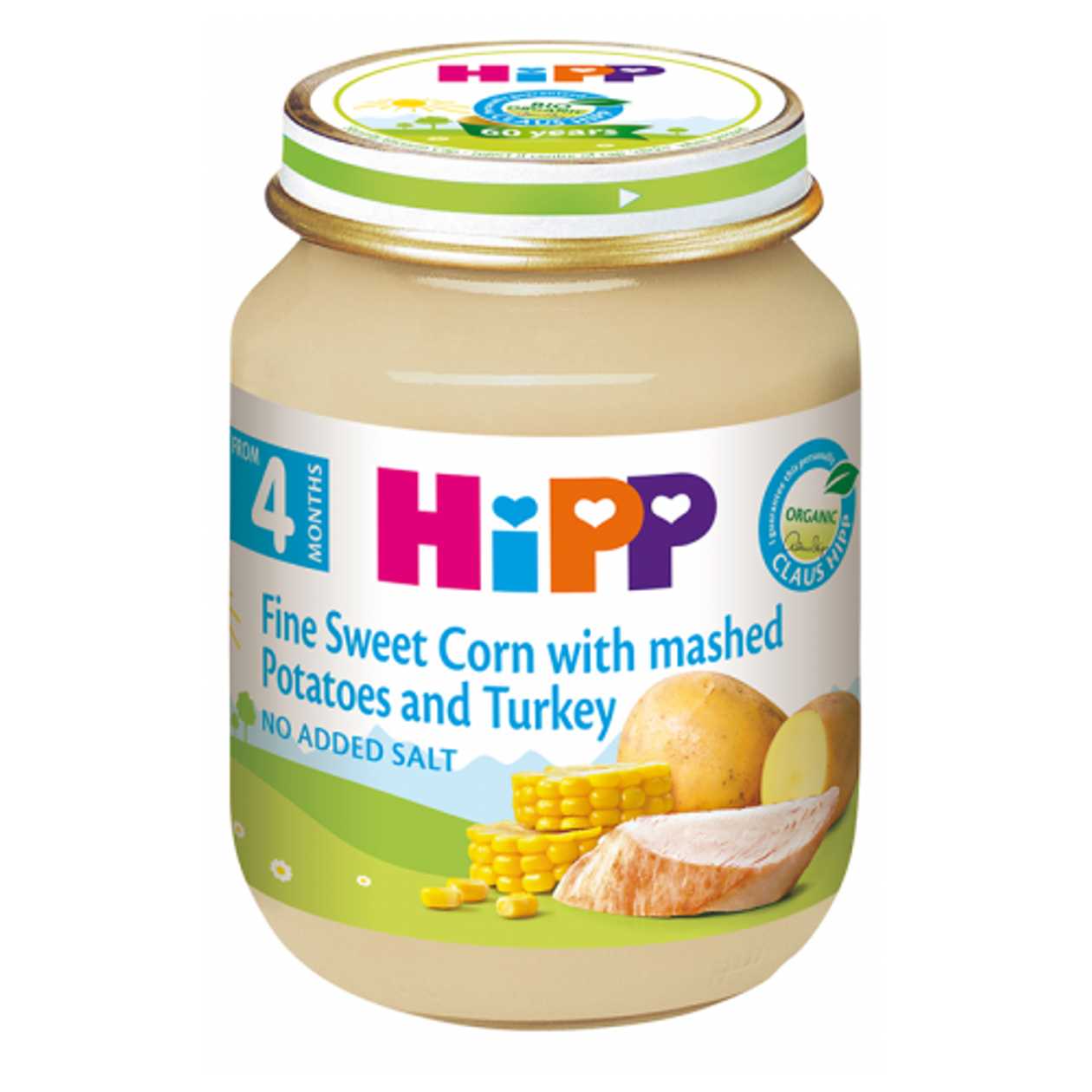 Hipp - Turkey Dinner with Potatoes and Sweet Corn /4 months+/ 125g 6203/6203-01