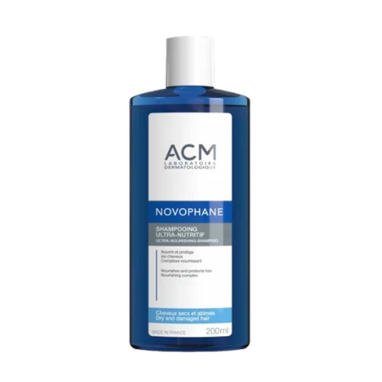 Isispharma - ACM Novophane Ultra-Moisturizing Shampoo for Dry, Damaged Hair 200ml