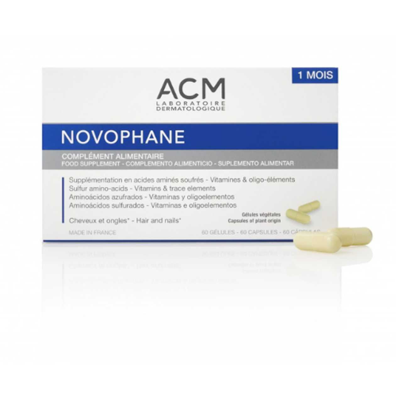 Isispharma - ACM Novophane Anti-Hair Loss Capsule Minerals and Vitamins 0168 #60