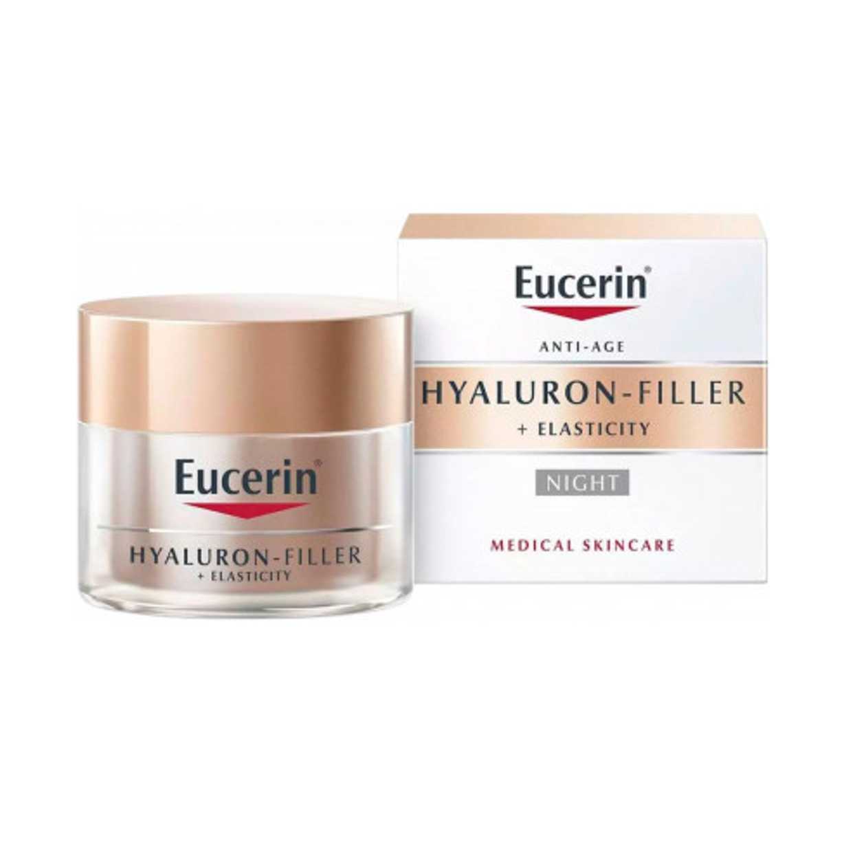 Eucerine - Hyaluronic Filler Elasticity Face Cream for Deep Wrinkle Filling Firming Night 50ml 69678/0264