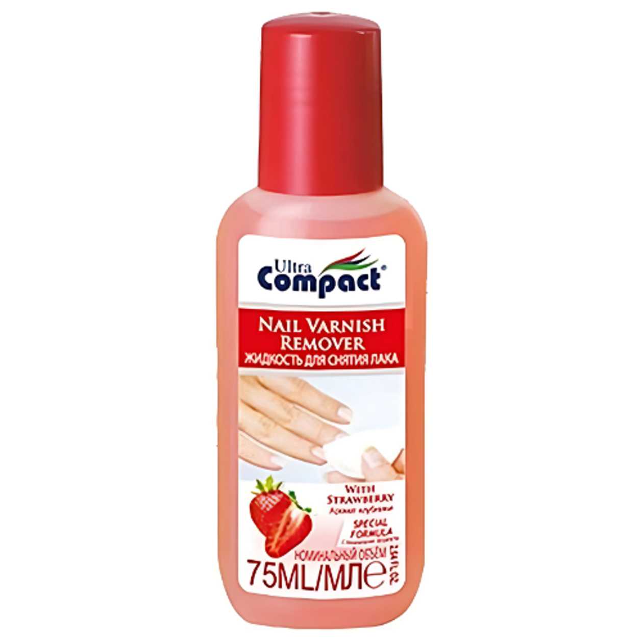 Compact - Nail Polish Remover Liquid Strawberry 75ml 2086/5168