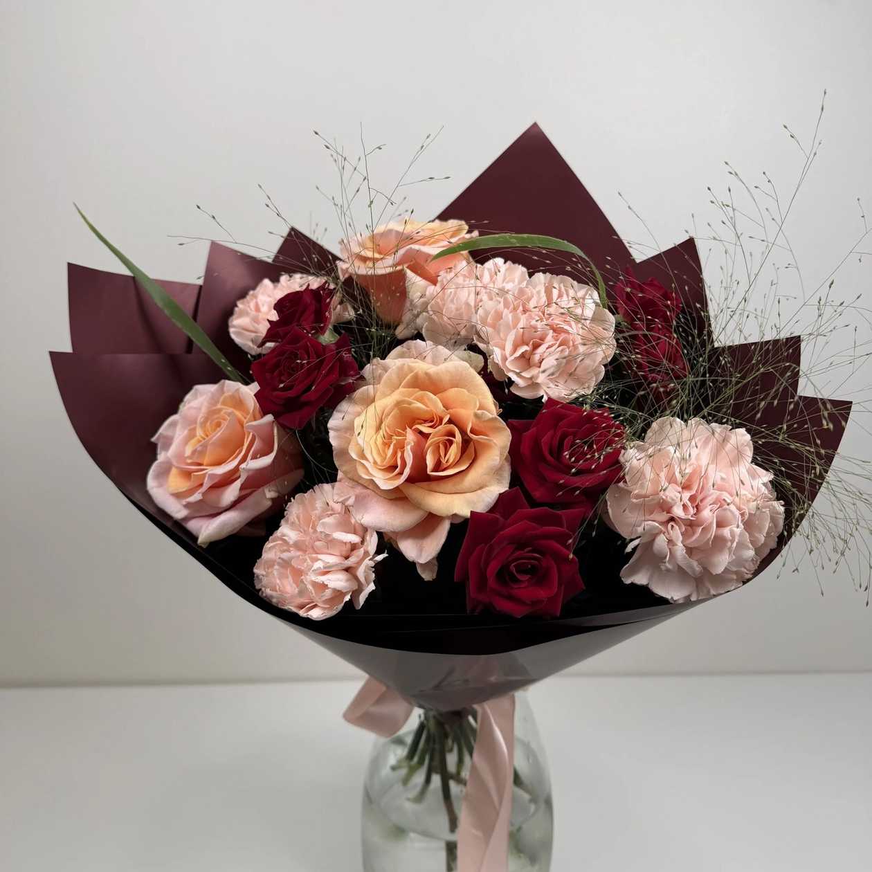 Blush and Burgundy