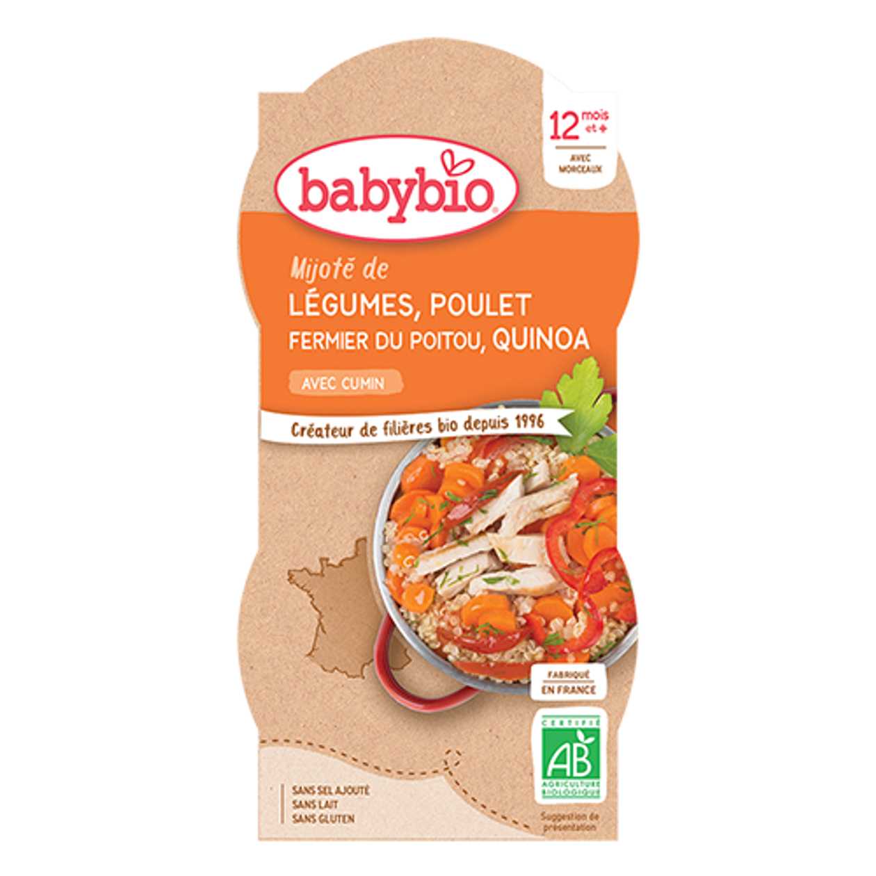 Babybio - Chicken Meat with Vegetables and Quinoa /12m+/ 200g 0605 #2