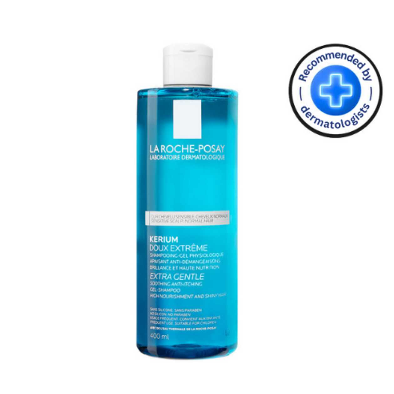 Laro - Kerium Shampoo for Sensitive Skin, Soothing for Normal Hair, 400ml 4282
