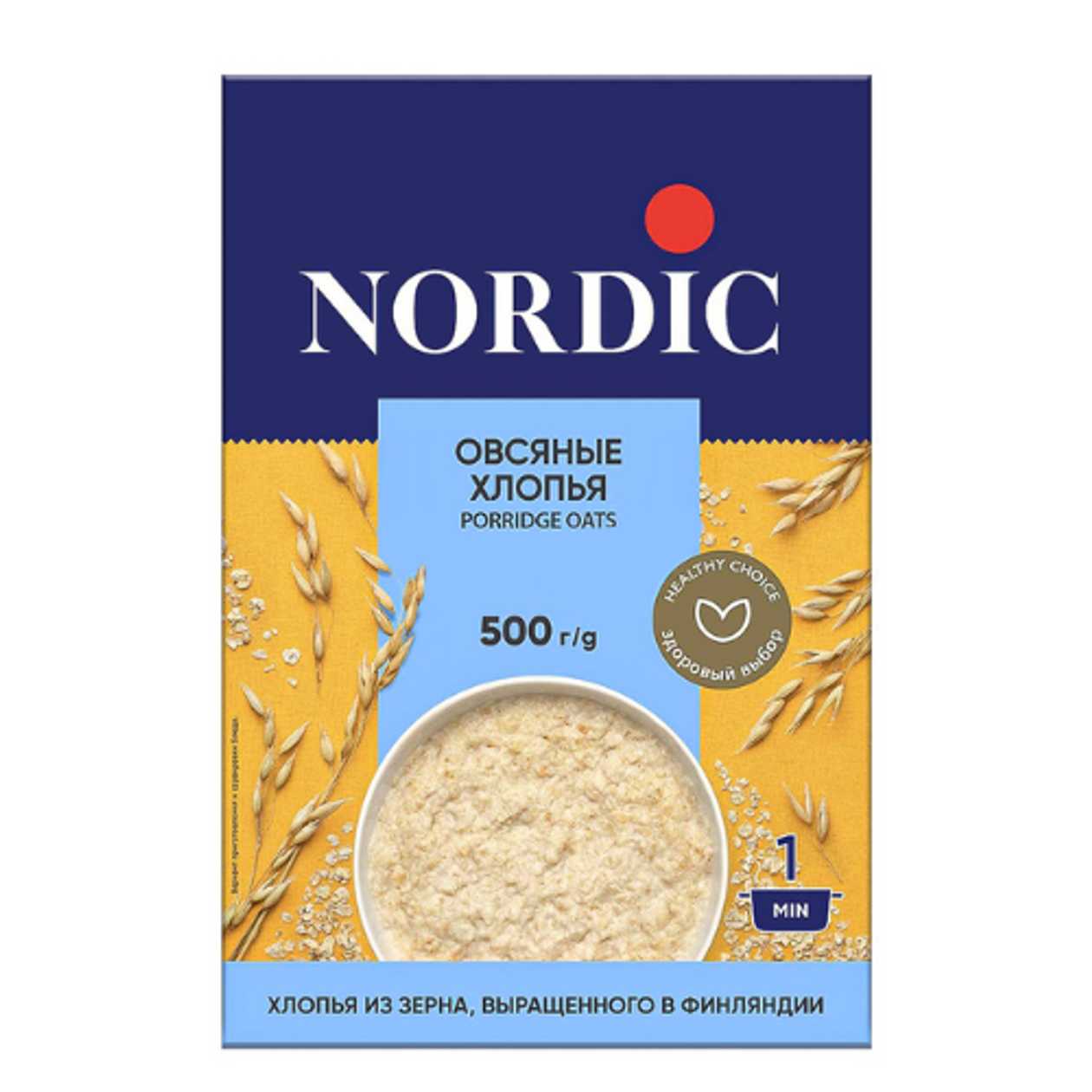 Nordic - Oatmeal with Whole Grain Oats (Hercules) /8 months+/ 500g 38409/0376