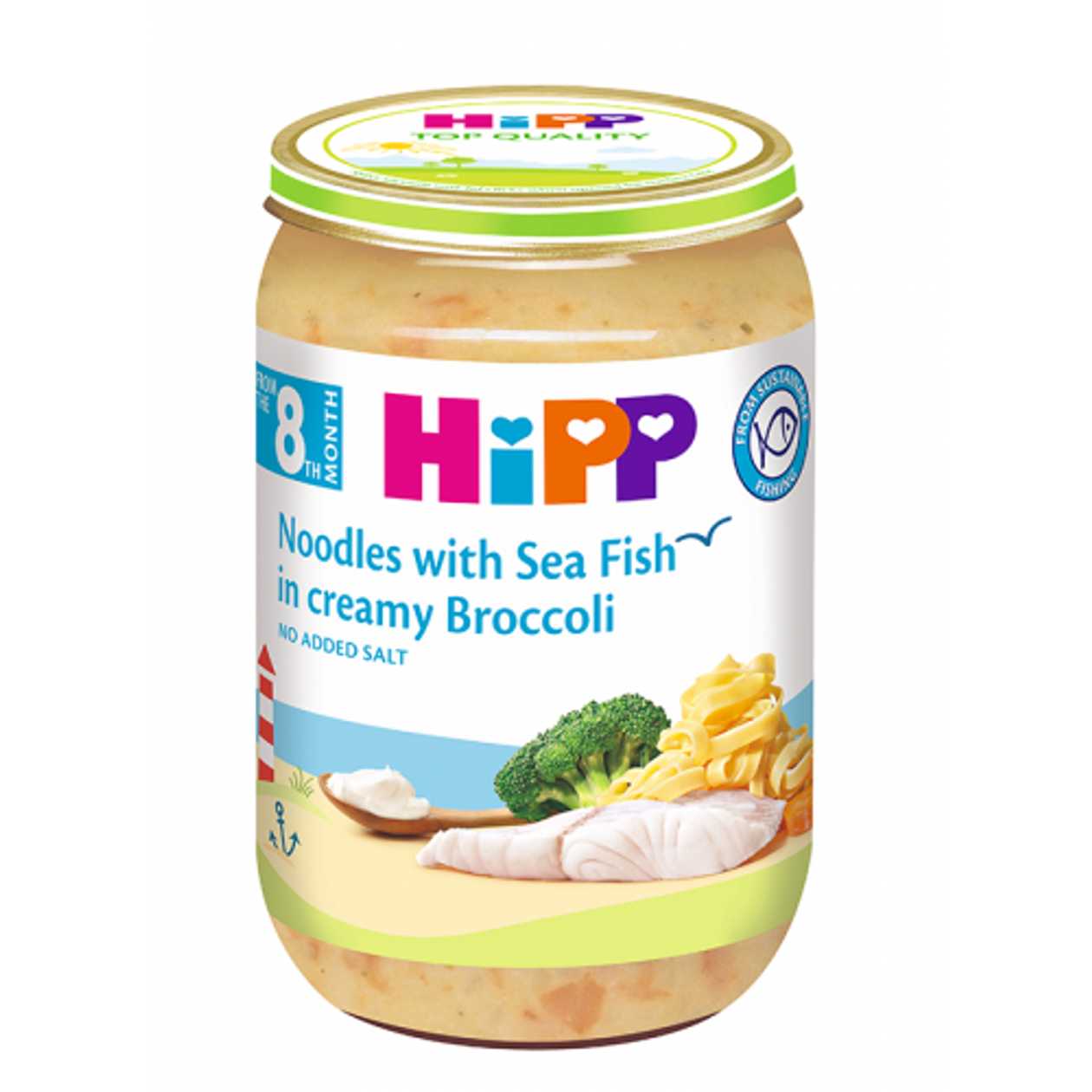 Hipp - Sea Fish Dinner with Cream and Broccoli /8 months+/ 220g 6550-01