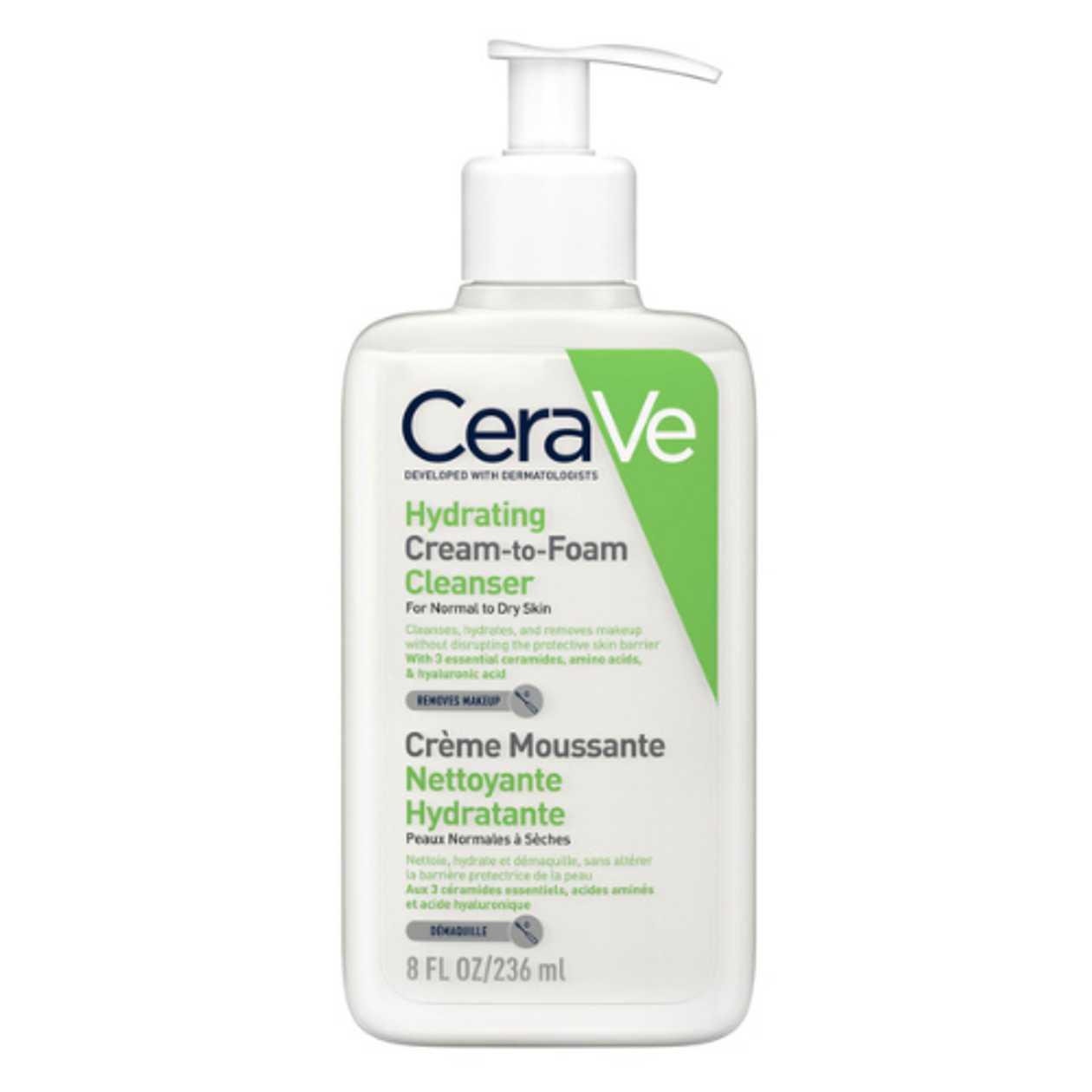Cerave - Facial Cream Foam Cleansing Moisturizer Normal/Dry Skin 236ml 3563