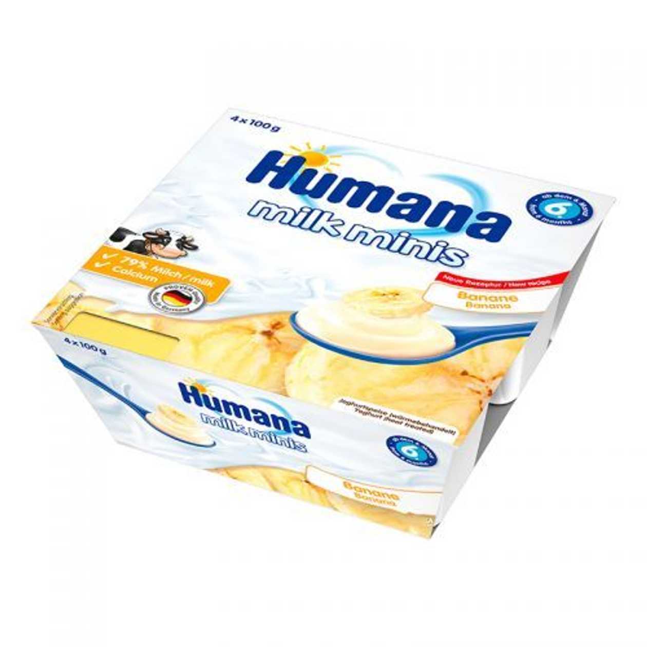 Humana - Milk Dessert with Banana /6 Months+/ 100g 1091/4414/3444 #1