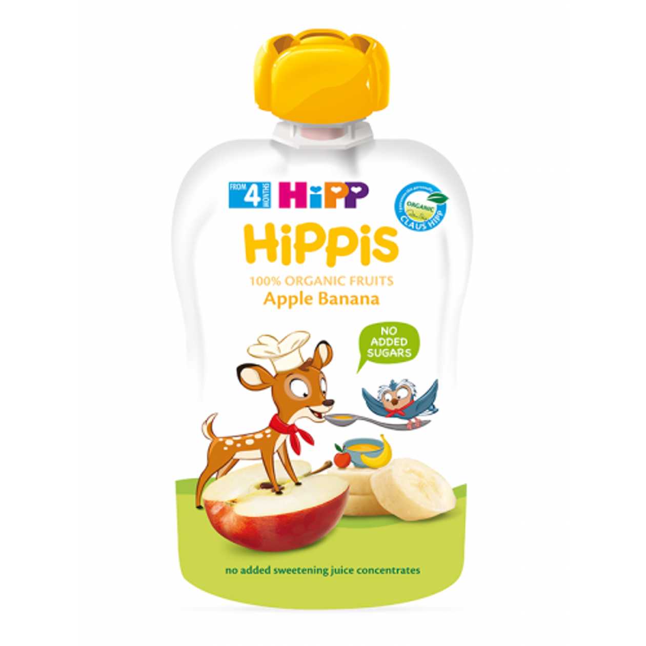 Hipp - Apple and Banana Pouch /4 months+/ 100g 3711/8573