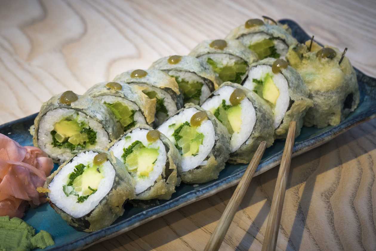 Vegan Tempura Vegetable Futomaki