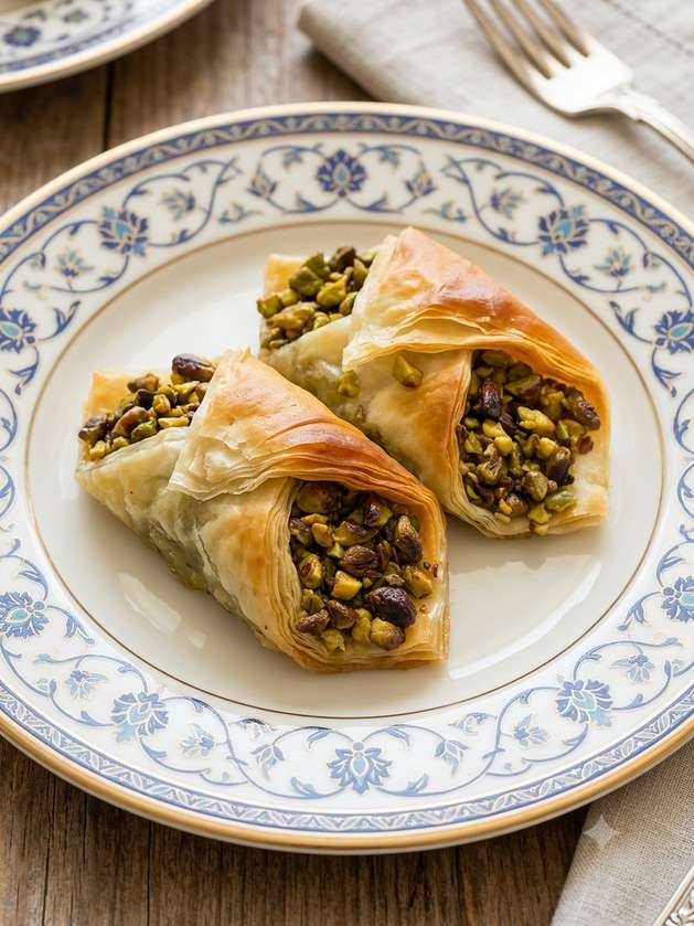 Pistachio Cannollini Baklava