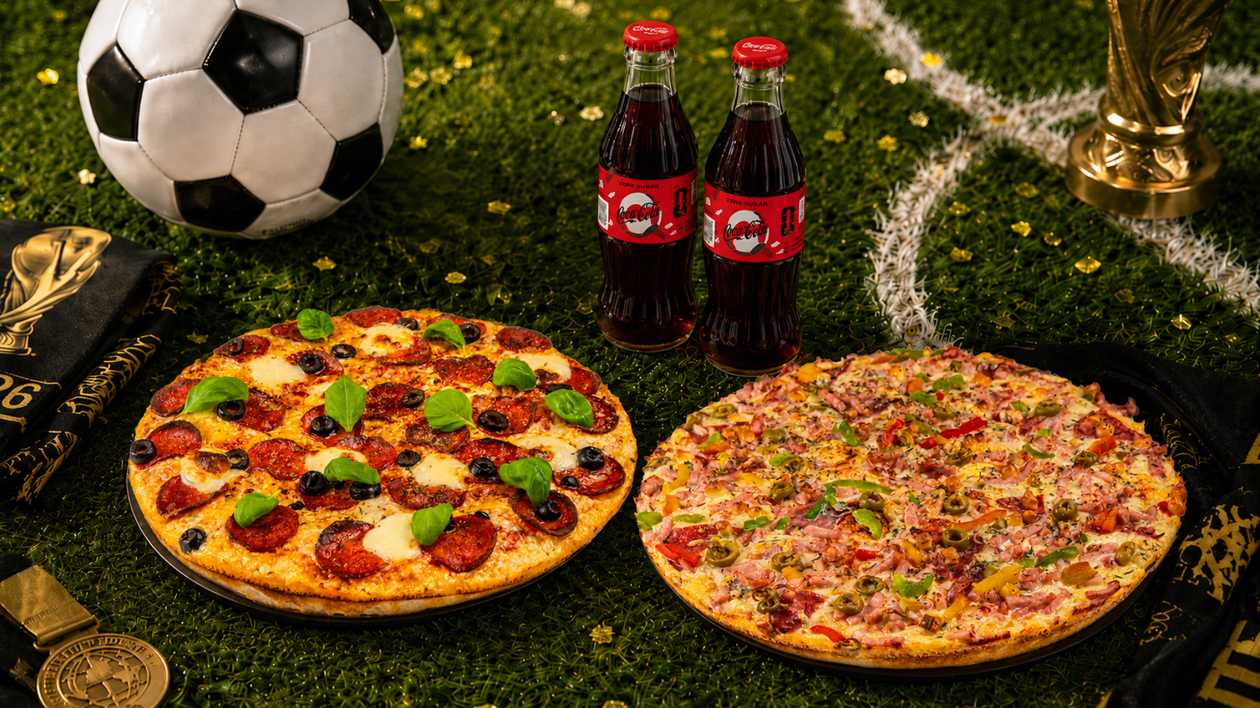 World Cup Special: Small Pepperoni + Small Mafioso + 2x Coca-Cola