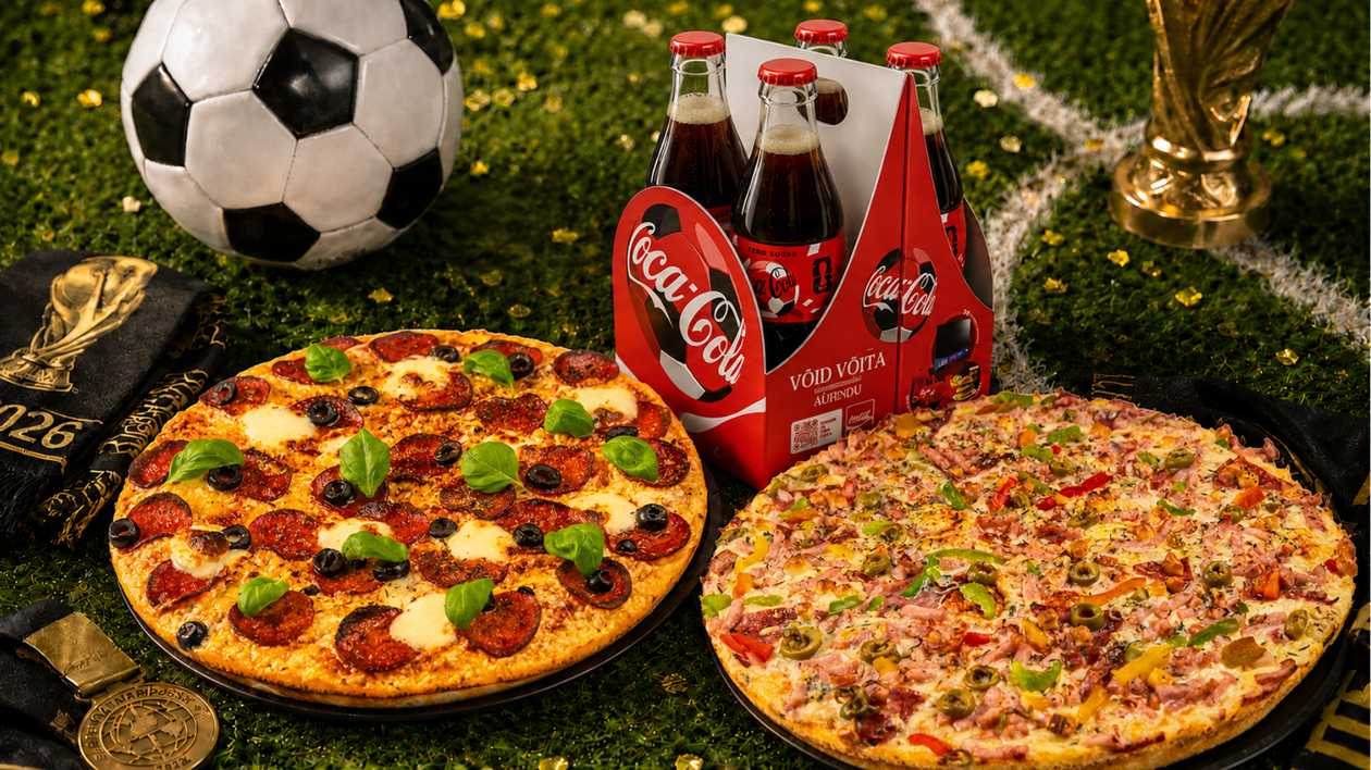 World Cup Special Deal: Large Pepperoni Pizza + Large Mafioso Pizza + 4x Coca-Cola