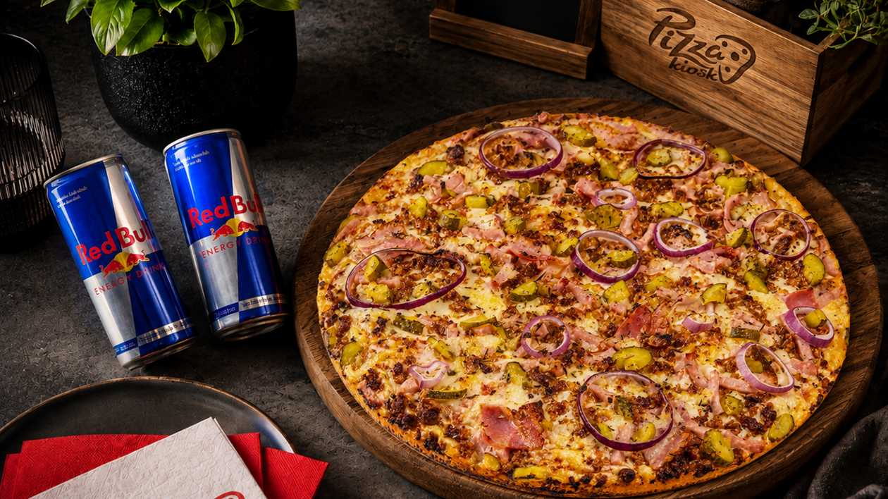 Large Türi Pizza + 2x Red Bull