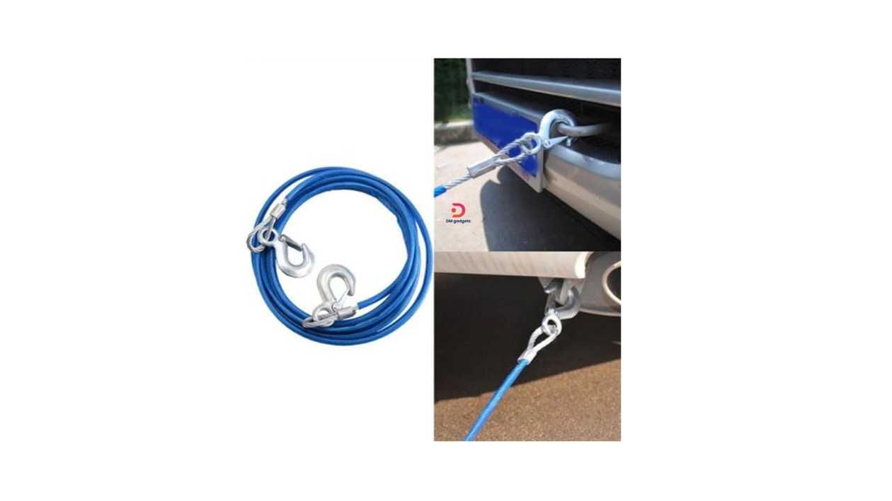 #640-1#DM®Emergency Tow Rope 8mm 4m Blue