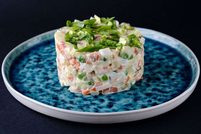 Олів'є з копченою куркою