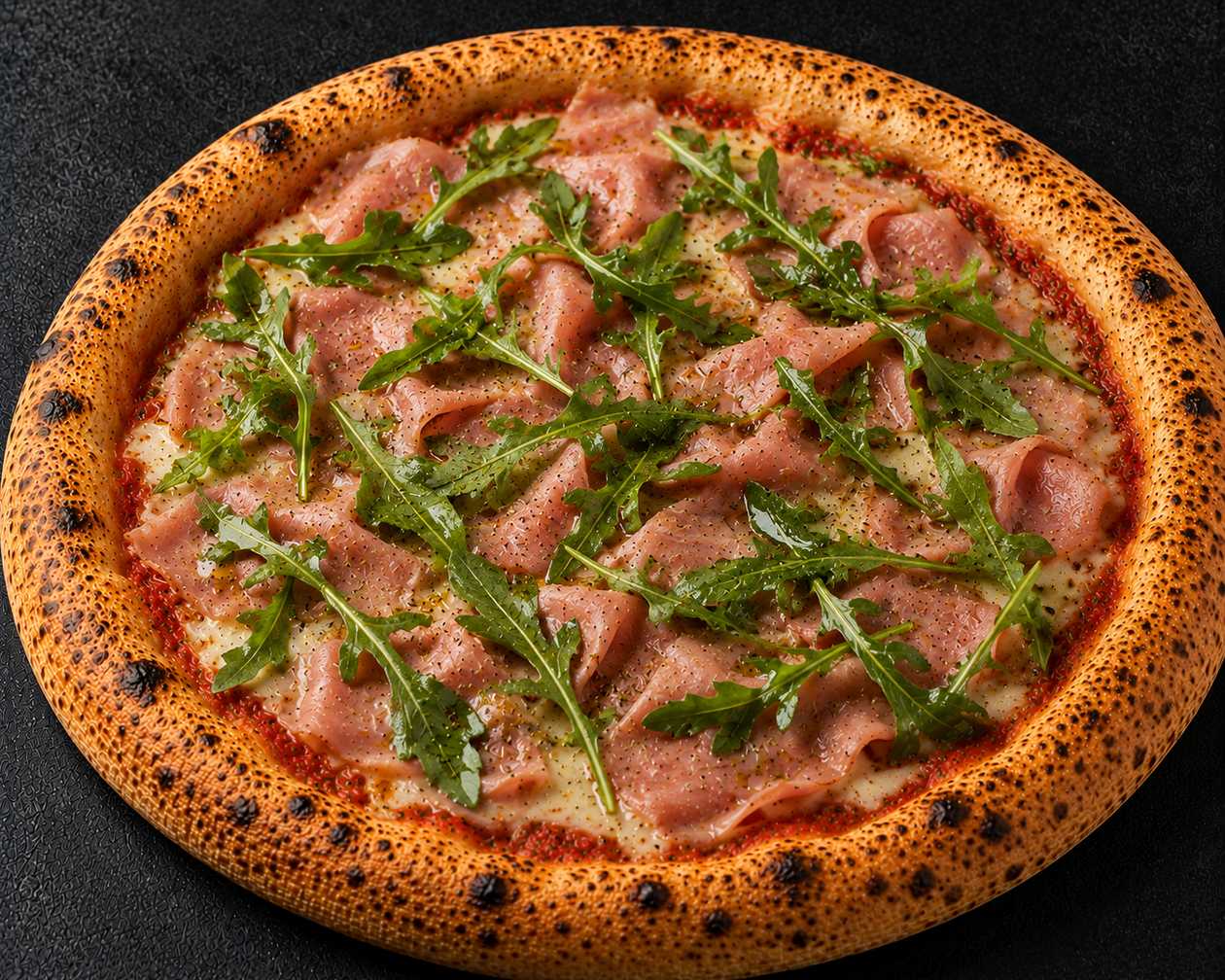 Pizza Presunto e Rúcula