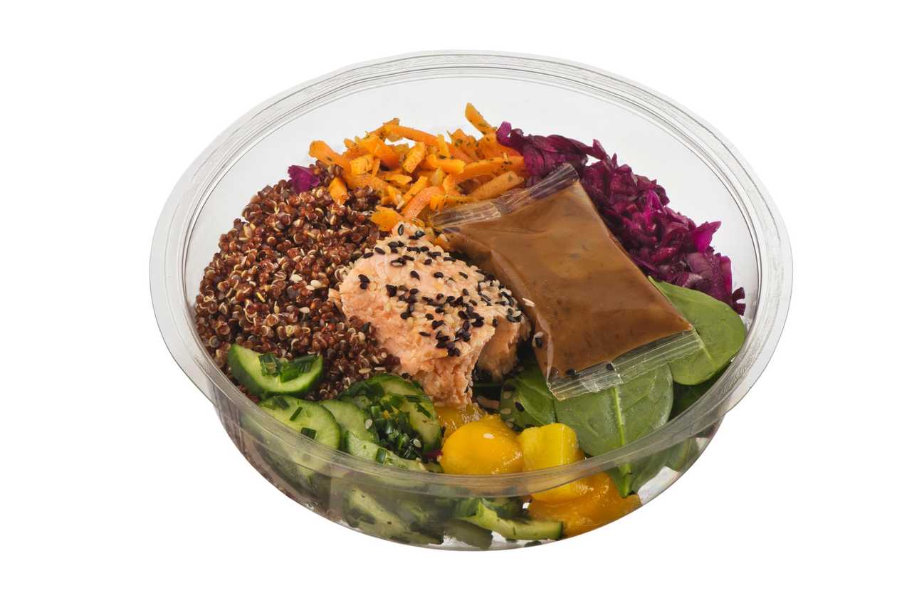 Teriyaki trout bowl