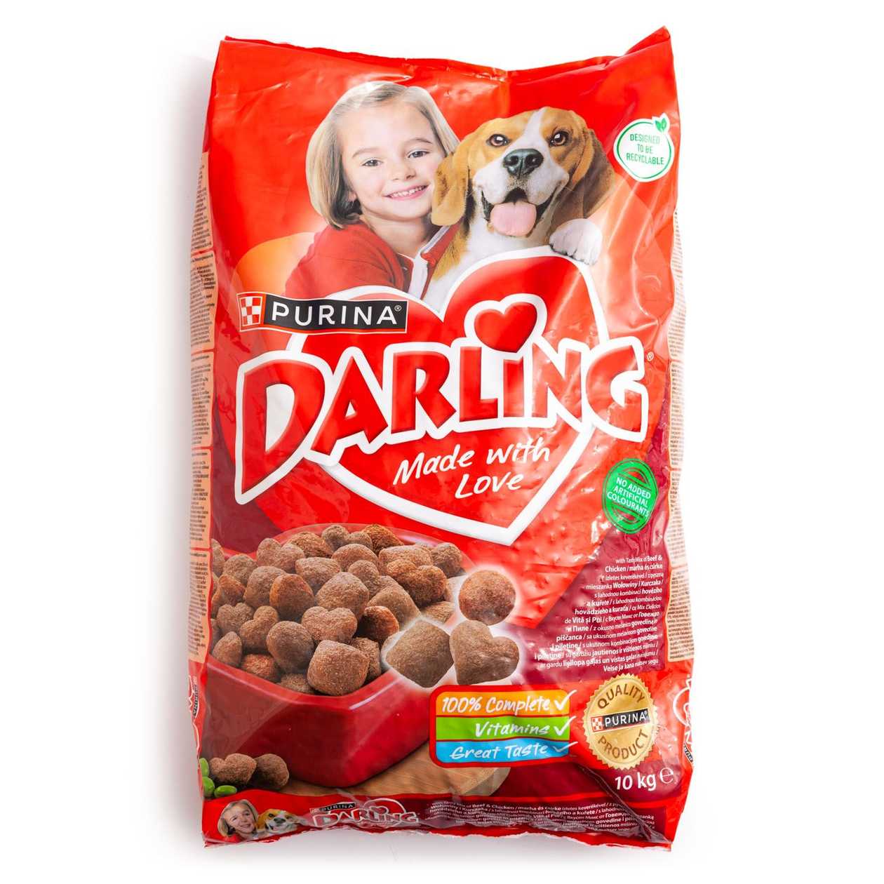 Darling Adult, cu Vita, Pui si Legume, hrana uscata pentru caini, 10 kg