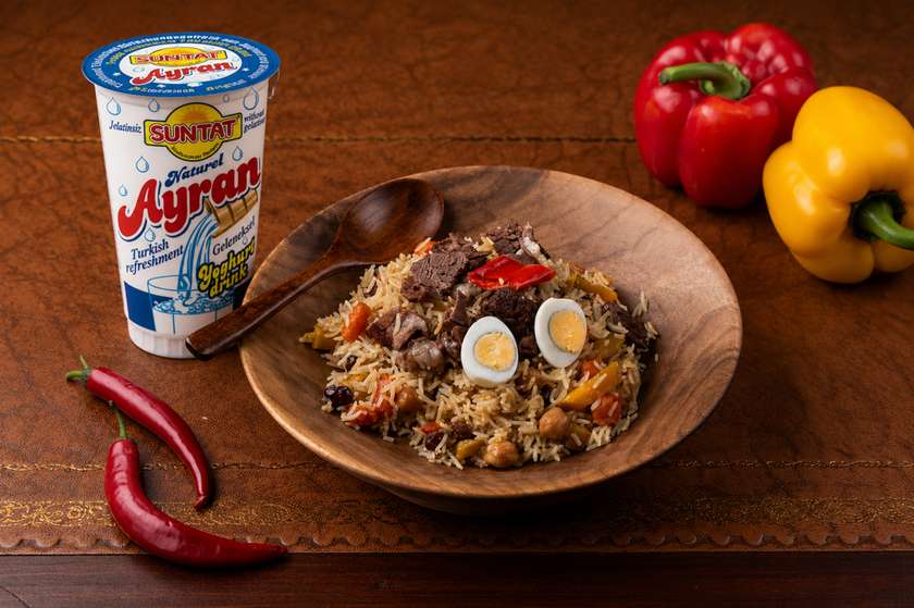 Small pilaf + Ayran