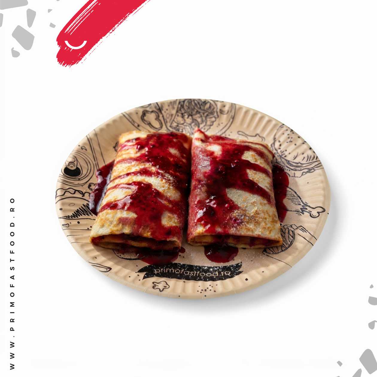 Pancake with Sour Cherry Jam