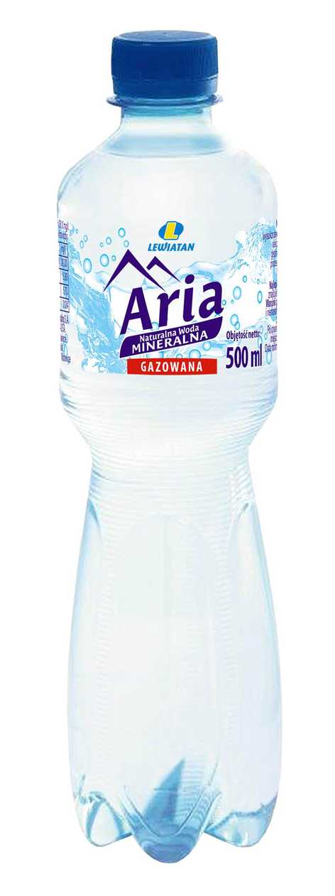 WODA ARIA KIDS GAZ 0,5L LEWIATAN  PET KAUCJA