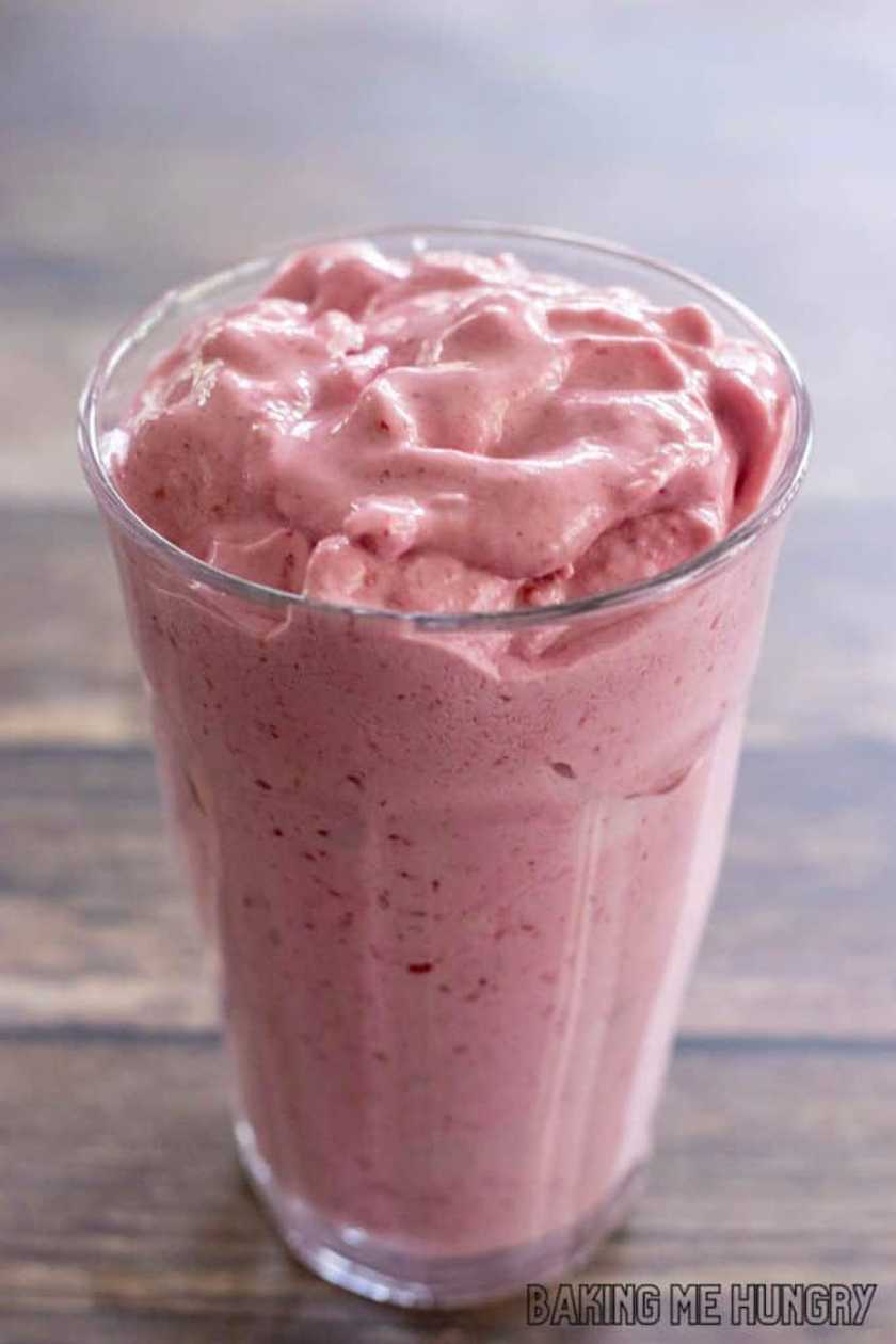 Raspberry Ice Cream Milkshake