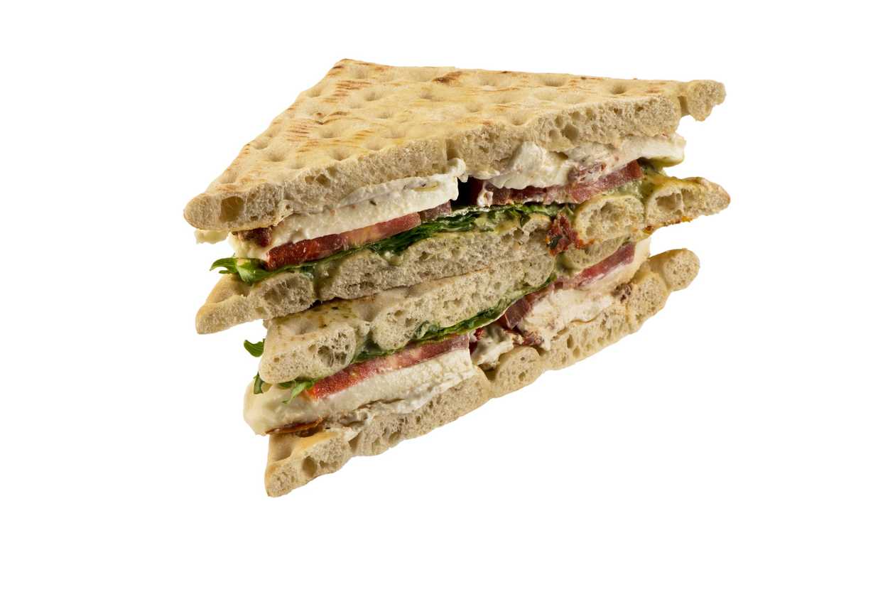 Finnish bread with Italian Mozzarella