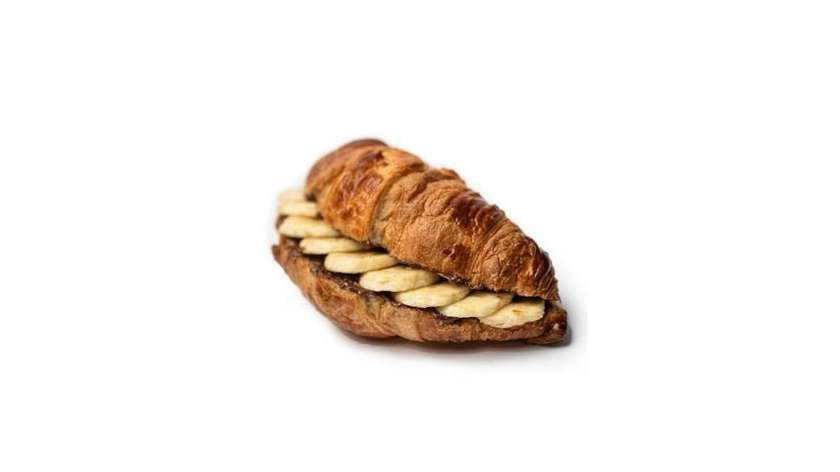 Croissant with Nutella and banana