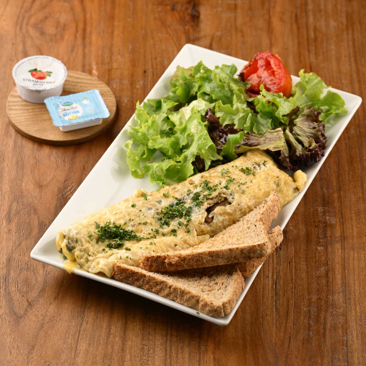Spinach and Mushroom Omelette