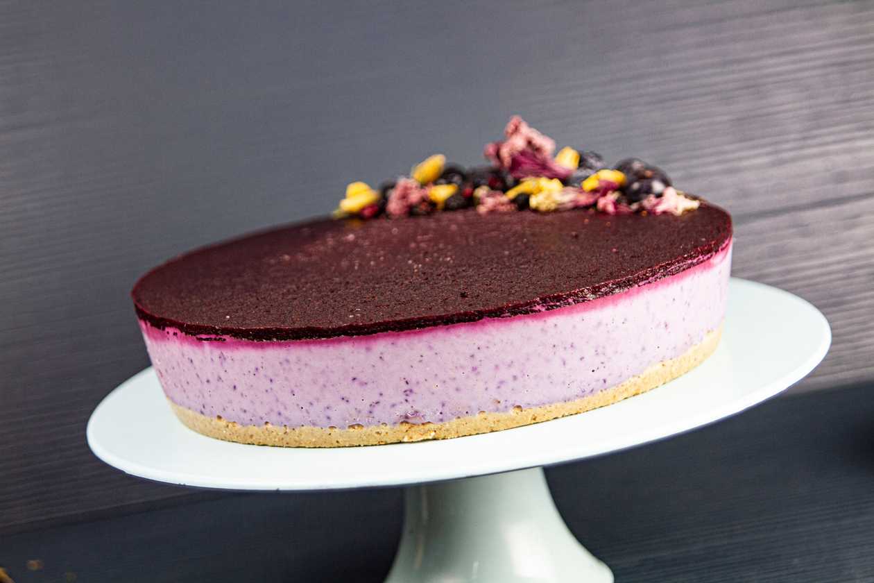 Blueberry Velvet Cheesecake