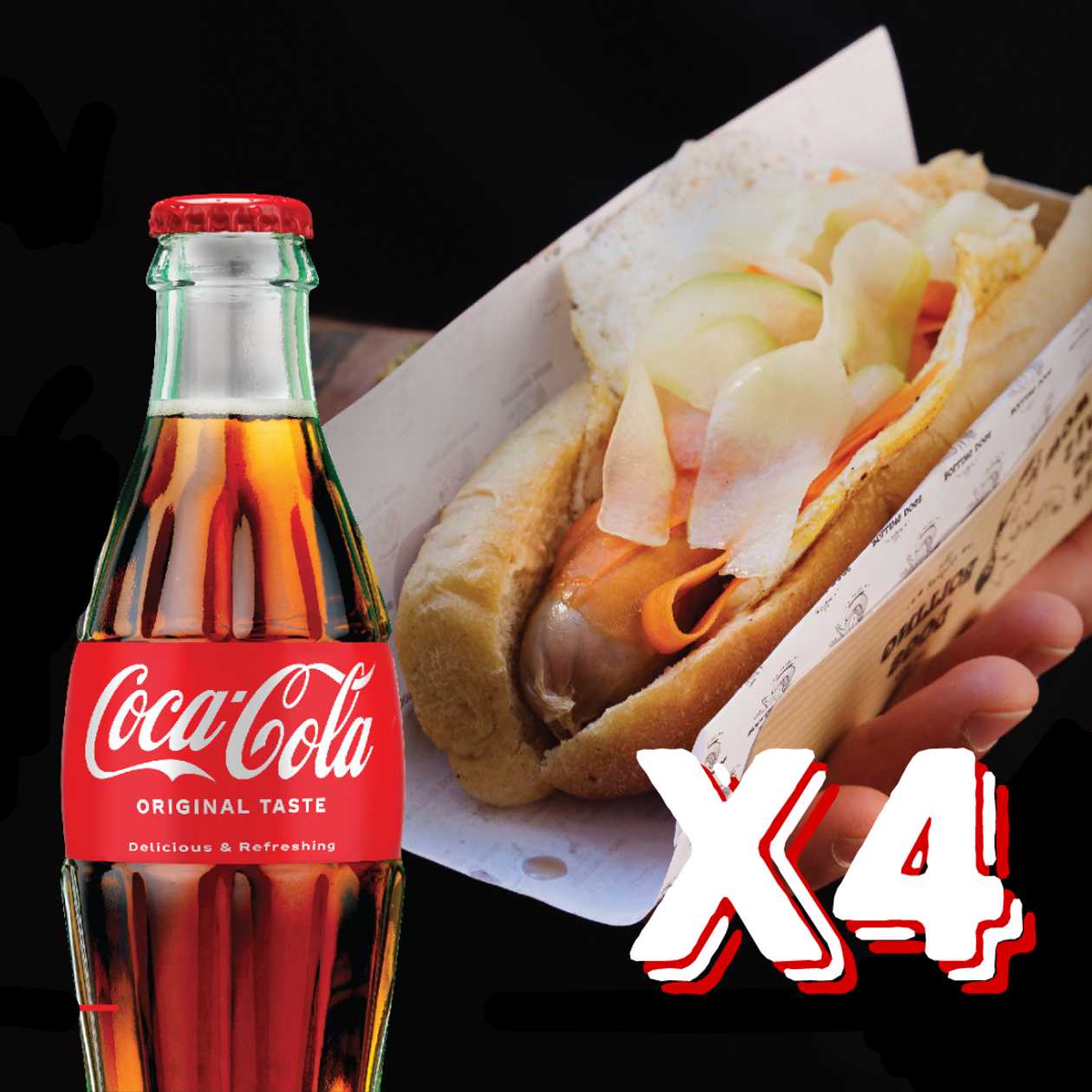 Bahn mi комбо за 4-ма (1,280г) + 4бр кока-кола