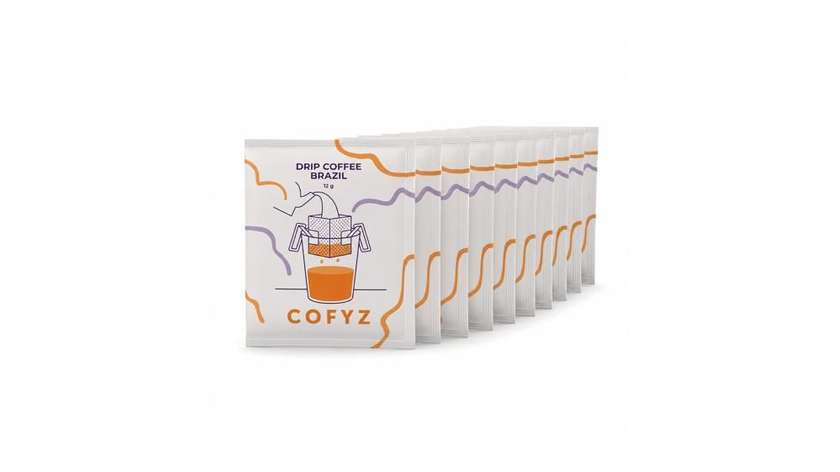 Drip coffee bag Brazil, 10 pcs