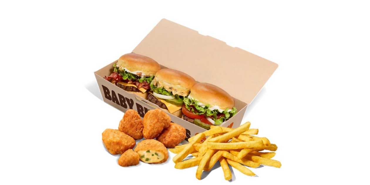 Zestaw Baby Burgers z przekąskami