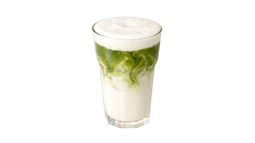 Iced Matcha Latte with CHEESE FOAM